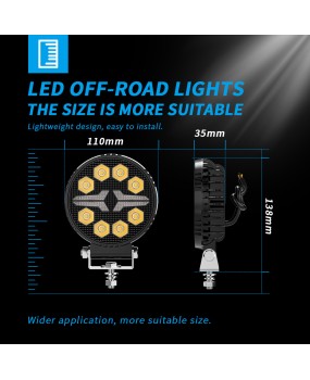 Manufacturer's new product: circular work lights for automobiles, electric vehicles, engineering forklifts, maintenance lights, modified off-road auxiliary lighting