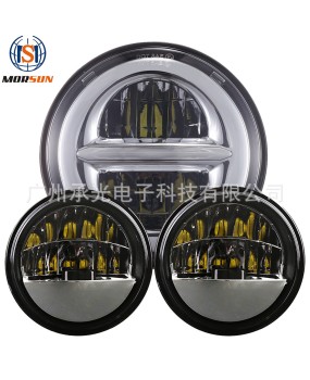 7-inch Harley headlights/4.5-inch Harley fog lights Harley 883 motorcycle LED modification combination set