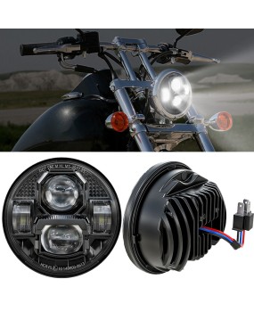 The new 5.75-inch motorcycle headlights with Harley LED modified headlights have passed DOT/E-MARK certification