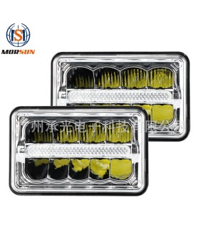 4X6 Wrangler square light is suitable for JEEP assisted headlight assembly modification of headlights