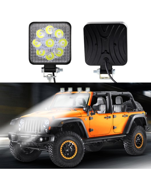 Manufacturer's hot selling car LED work light 3-inch square off-road vehicle modification light engineering vehicle forklift auxiliary lighting