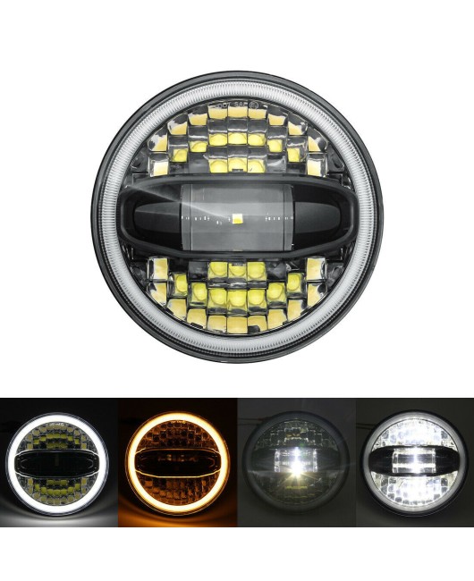 7-inch Harley motorcycle headlight motorcycle modification LED front headlight 2019 new high and low beam integrated light