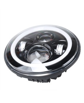 Suitable for Jeep Wrangler 7-inch LED headlights, Jeep Harley modified angel eye dual color headlights