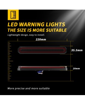 New 87LED taillights, guided light, cargo truck trailer, RV, dual color flowing turn signal, brake lights, room lights, smoked black cover