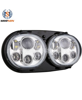 Suitable for 5.75-inch Harley Davidson headlights, Harley Davidson dual head lights, 90W Harley new modified dual lights