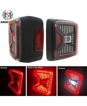 Suitable for Jeep Wrangler JL taillight LED taillight, Jeep Wrangler smoked black car, low rise modified taillight