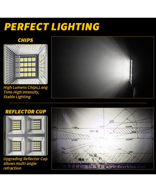 New car LED work light 4-inch floodlight excavator light engineering light drilling locomotive modification reverse light high brightness