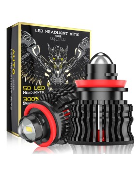 Huayue Xingju Automotive LED Headlights Laser Fog Lights 60W H8 H11 Gold Light Ice Blue White Light Modified Bulbs