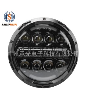 Suitable for 7-inch Jeep Wrangler headlights, LED car modification headlights, Harley motorcycle lights