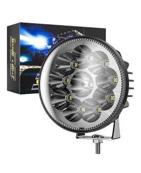 New car LED work light, circular 4-inch 30W off-road roof spotlight, maintenance light, driving light