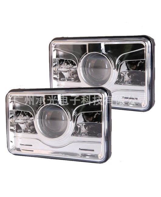 4X6 high and low beam truck light LED square light modified off-road vehicle headlight 45W lamp cup type work light