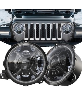 Manufacturer direct sales suitable for Jeep Wrangler 9-inch LED headlights JEEP off-road modification multifunctional headlights