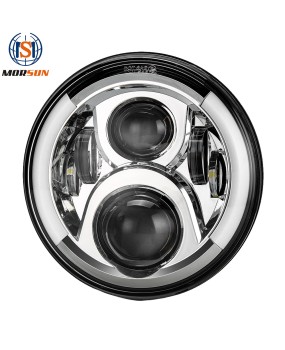 Suitable for 7-inch Wrangler dual color angel eye LED headlights/jiep wrangler headlights