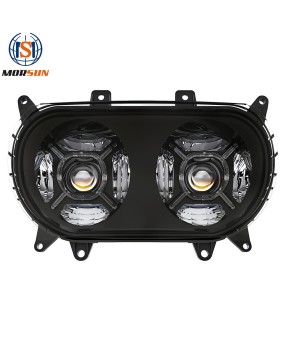 Harley Dual Head LED Dual Light New Harley Road Glider Motorcycle Modified Headlights 2015+Applicable