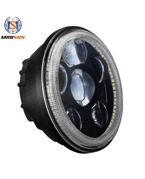 Suitable for Harley 5.75-inch headlights motorcycle retro motorcycle modification LED headlights 45W full circle headlights