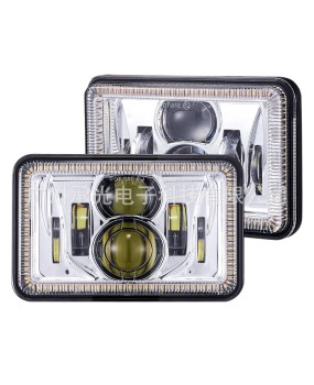 Chengguang Electronics 4X6 inch car headlights 5-inch LED headlights square modified truck off-road lights