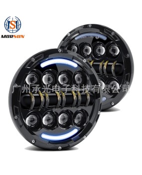 Car LED headlights round 7-inch headlights modified for Harley JEEP Wrangler cross-border headlights