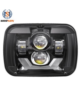 Suitable for Wrangler 5 * 7-inch square lights, car lights, LED headlights, Jeep off-road modified truck lights