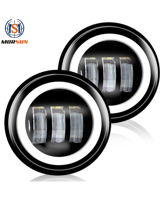 4.5 inch Harley fog light Harley motorcycle fog light with angel eye aperture LED 30W auxiliary light