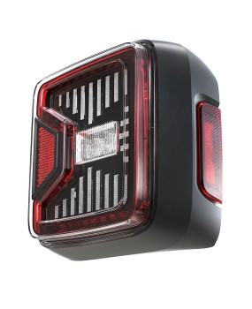 Suitable for Jeep Wrangler JL taillight LED taillight, Jeep Wrangler smoked black car, low rise modified taillight