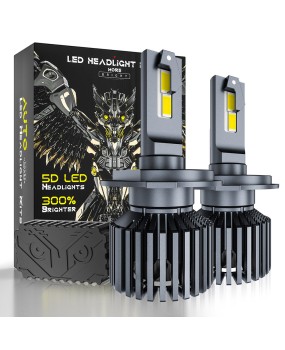 Car LED headlights H4LED headlights bulb 110W 22000 high lumen external drive fan cooling headlights