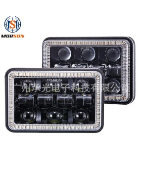 Factory direct sales 4X6 truck headlights 5-inch car front headlights H4 connector high and low beam integrated headlights