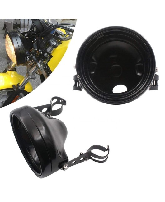 7-inch lamp housing, suitable for Jeep external installation, waterproof strap bracket, Harley modified lamp housing, does not include the lamp