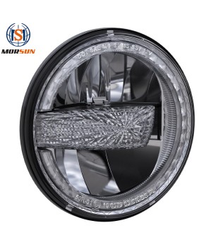 Suitable for Harley's new modified headlights, 7-inch Jeep headlights, Wrangler LED headlights, light guide daytime running lights