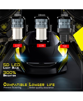 Cross border new LED car lights 1156/1157/T20/7440 car turn signal lights reverse bulb