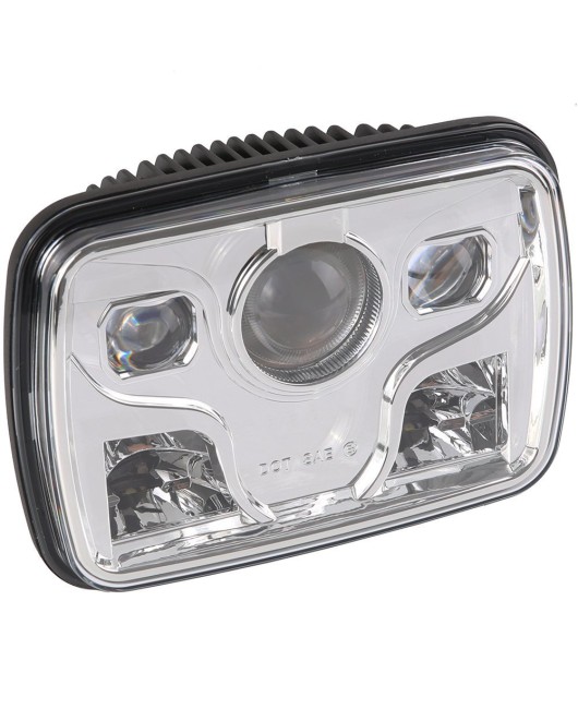 5x7 inch square LED headlights suitable for Jeep Wrangler LED square lights, truck modification headlights