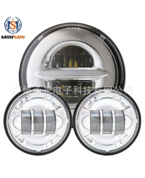 Suitable for 7-inch Wrangler LED headlights, 4.5-inch Harley fog lights, Harley gliding modification combination set