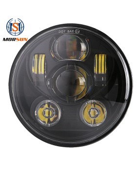 5.75-inch Harley modified headlights LED high and low beam lights 45W new motorcycle headlights