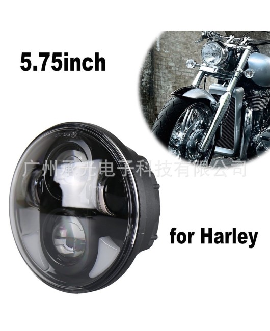 5.75-inch Harley headlights LED headlights Harley motorcycle modification with daytime running lights headlights