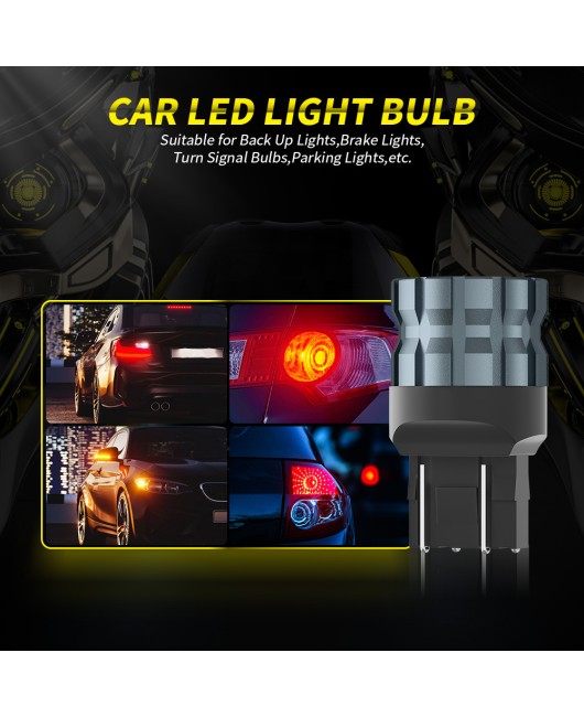 Huayue Xingju 2PCS 12V car LED turn signal light 6 lights T20 7440LED signal light reverse bulb 3030