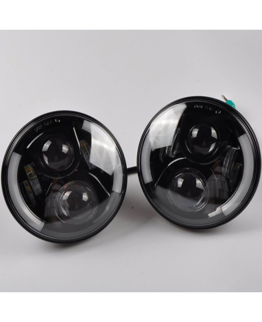 7-inch Wrangler dual color angel eye LED headlights suitable for Jeep Wrangler headlights