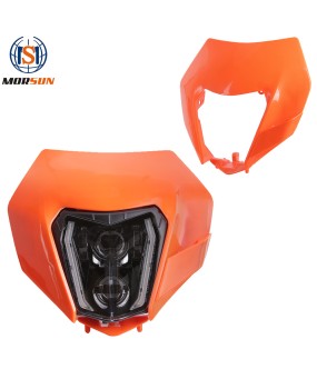 Cross border hot selling KTM off-road motorcycle modified headlight with cover accessories for EXC XCF SX F SMR