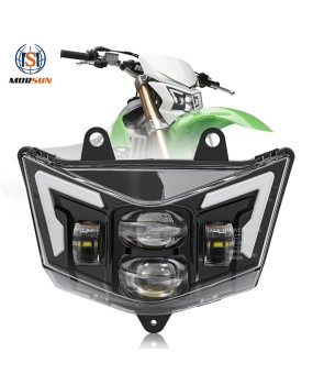 Chengguang LED motorcycle light modification suitable for cross-border supply of Kawasaki KX KLR KLX off-road front headlights