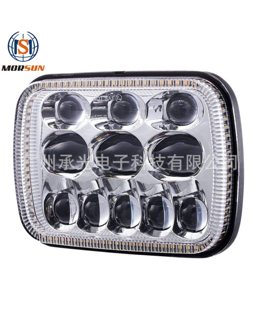 5X7 6X7 inch square light suitable for Jeep Wrangler LED car lights, truck square front modification lights