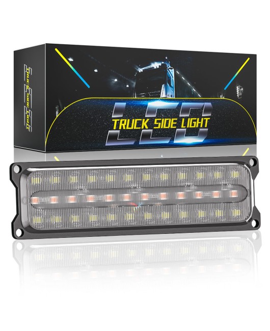 Factory direct sales 36LED truck flashing edge light DC12-24V constantly on+flashing flow turn signal truck tail light