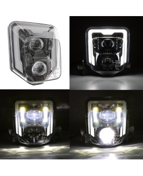 Suitable for Huswana motorcycle headlights KTM front headlights off-road modification LED headlights certified E24