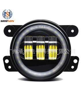 Suitable for 4-inch fog light Jeep Wrangler front bumper light LED car modification 30W modification auxiliary fog light