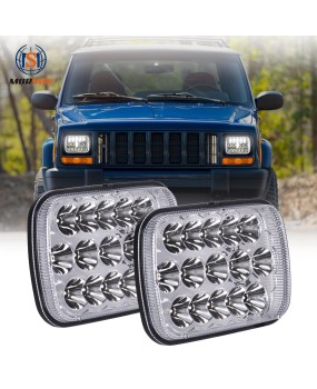 5x7 car LED headlights square lights Jeep modified car truck suitable Wrangler YJ XJ Cherokee