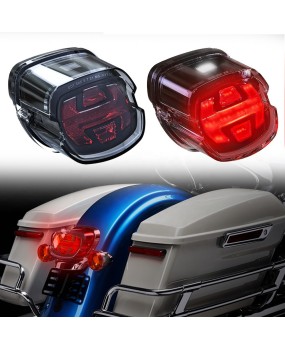 Suitable for Harley 883 1200 rear tail light soft tail fat guy gliding rear tail light signal LED light