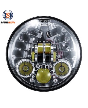 Factory direct sales of 5.75-inch Harley front headlights, new LED motorcycle high and low beam daytime running multifunctional headlights