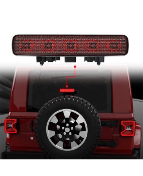 Suitable for Jeep Wrangler JL high mounted brake light LED spare tire warning light brake light Jeep Wrangler modified accessories