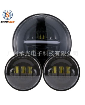 Suitable for 7-inch Wrangler LED headlights, 4.5-inch Harley fog lights, Harley gliding modification combination set