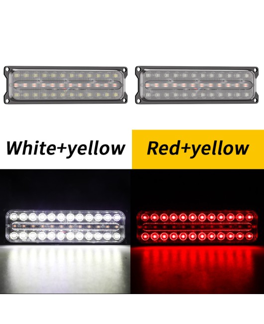 Factory direct sales 36LED truck flashing edge light DC12-24V constantly on+flashing flow turn signal truck tail light