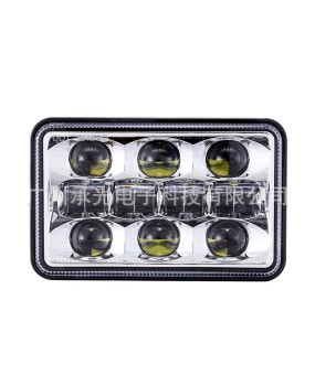 2018 New 4 × 6 Wrangler Square Light LED Truck Headlights Suitable for Jeep Modified Car Headlights Work Lights