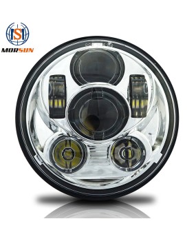 5.75-inch Harley Davidson LED headlights for locomotive modification, 45W high and low beam headlights for electronic lighting