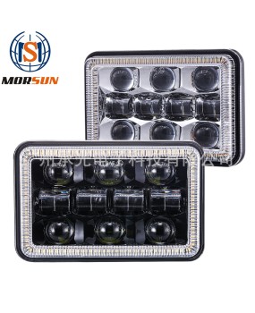 New 4X6 front headlight LED car headlight modification truck high and low beam square light